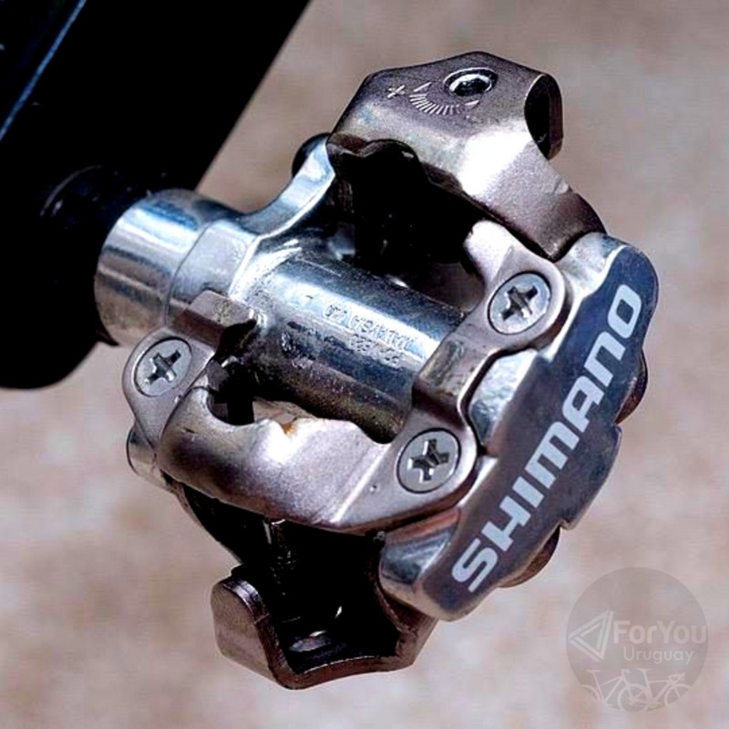 Pedales Pedal Para Bicicleta de Montaña SHIMANO M-520 Silver