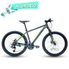 bicicleta montaña mtb cuadro de aluminio rodado 27.5 greenbike x100 gris verde foryou uruguay microshift