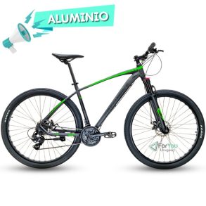 bicicleta montaña rodado 29 aluminio bloqueo greenbike xt170 gris verde FORYOU URUGUAY shimano