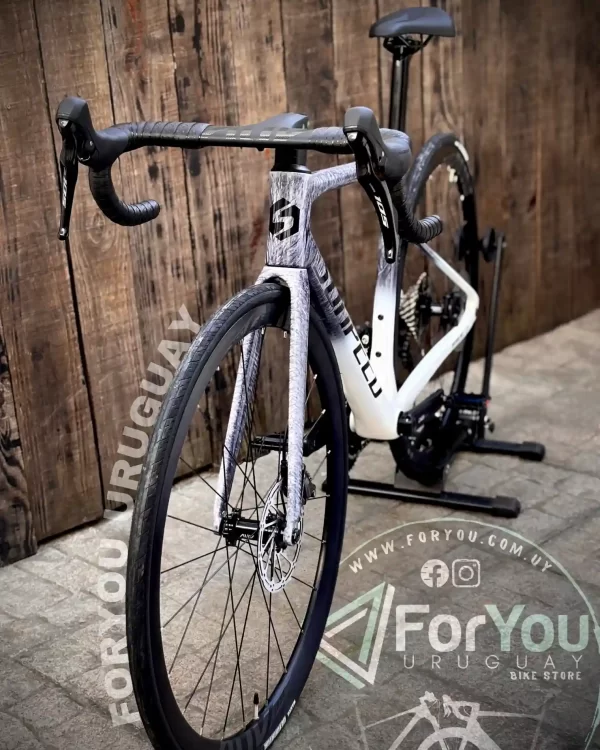 Bicicleta de Ruta Carbono Sunpeed Invincible Sport Shimano 105 Gris Blanca - Imagen 2