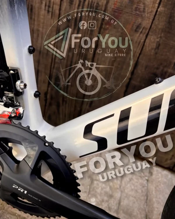 Bicicleta de Ruta Carbono Sunpeed Invincible Sport Shimano 105 Gris Blanca - Imagen 13