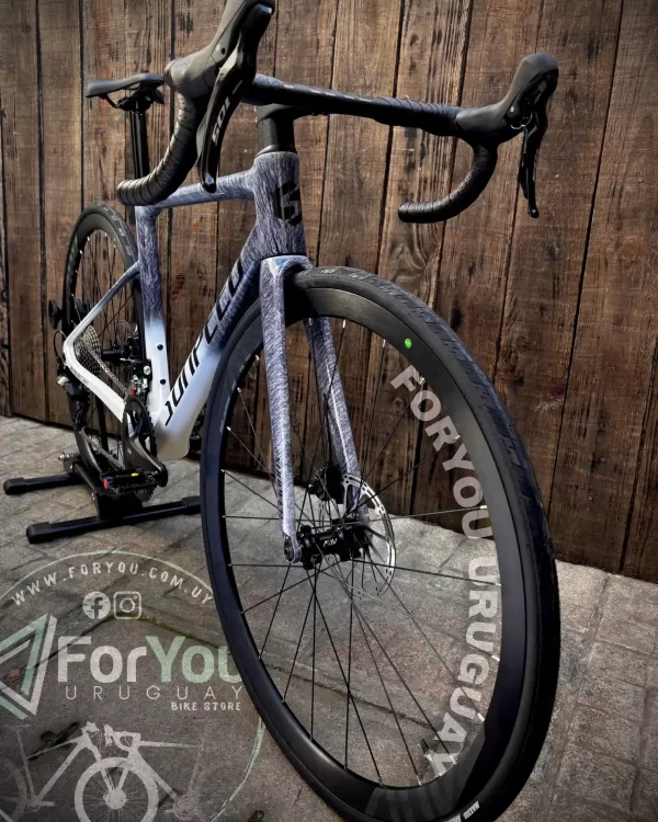 Bicicleta de Ruta Carbono Sunpeed Invincible Sport Shimano 105 Gris Blanca - Imagen 18