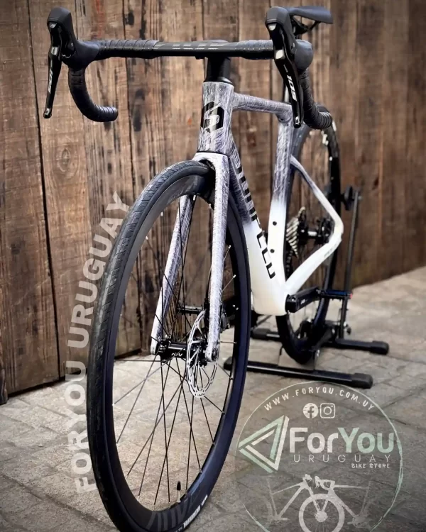Bicicleta de Ruta Carbono Sunpeed Invincible Sport Shimano 105 Gris Blanca - Imagen 21