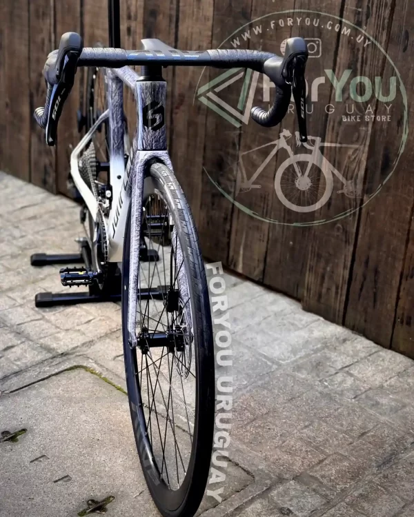 Bicicleta de Ruta Carbono Sunpeed Invincible Sport Shimano 105 Gris Blanca - Imagen 11
