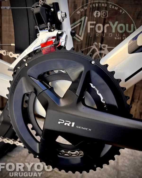 Bicicleta de Ruta Carbono Sunpeed Invincible Sport Shimano 105 Gris Blanca - Imagen 12