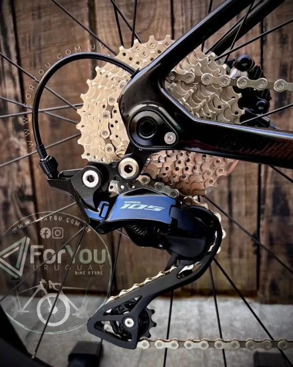 Bicicleta de Ruta Carbono Sunpeed Invincible Sport Shimano 105 Negra Gris - Imagen 14