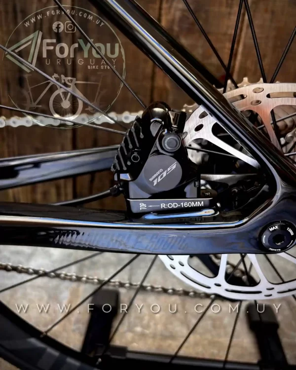 Bicicleta de Ruta Carbono Sunpeed Invincible Sport Shimano 105 Negra Gris - Imagen 8