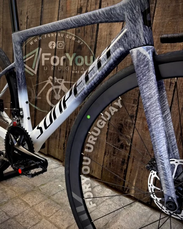 Bicicleta de Ruta Carbono Sunpeed Invincible Sport Shimano 105 Gris Blanca - Imagen 22