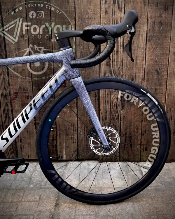 Bicicleta de Ruta Carbono Sunpeed Invincible Sport Shimano 105 Gris Blanca - Imagen 23