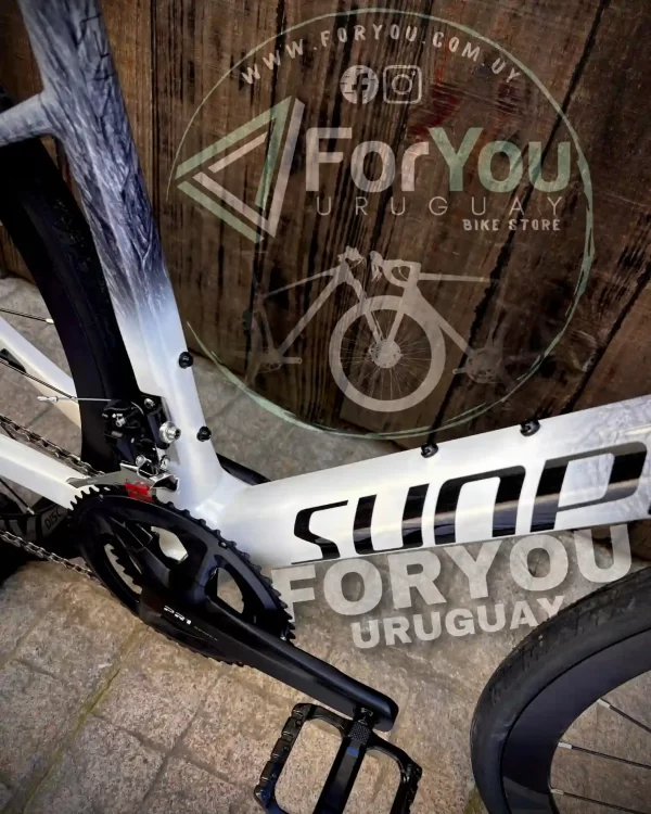 Bicicleta de Ruta Carbono Sunpeed Invincible Sport Shimano 105 Gris Blanca - Imagen 25