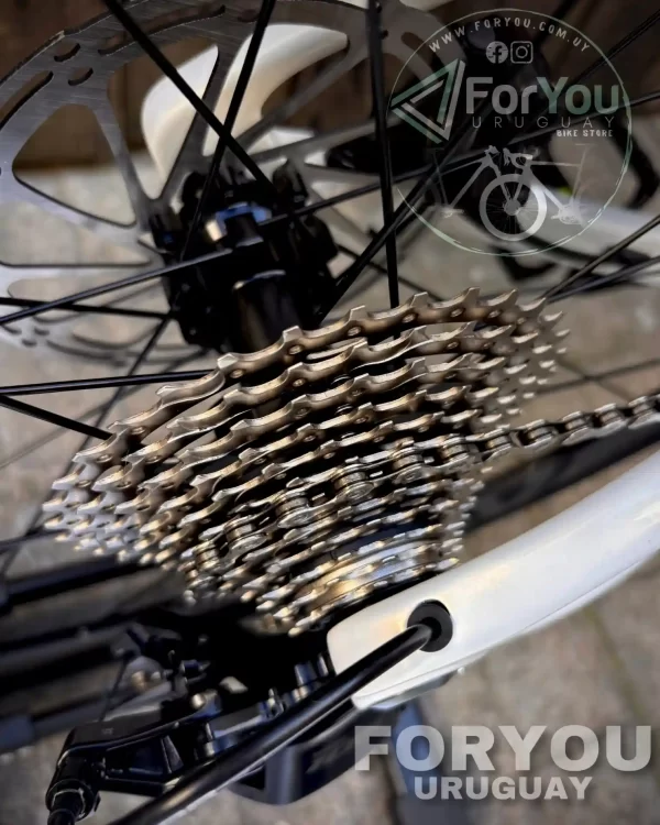 Bicicleta de Ruta Carbono Sunpeed Invincible Sport Shimano 105 Gris Blanca - Imagen 27