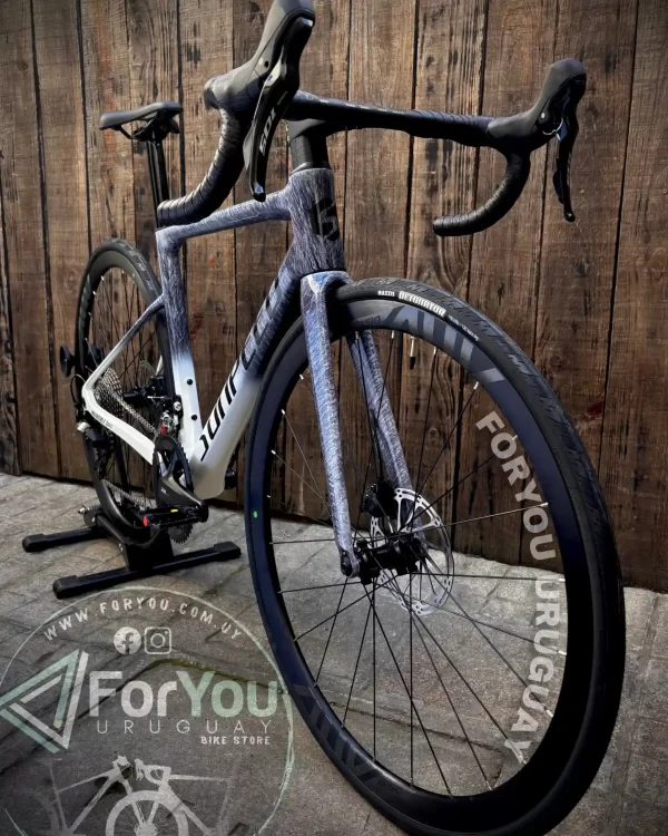 Bicicleta de Ruta Carbono Sunpeed Invincible Sport Shimano 105 Gris Blanca - Imagen 28