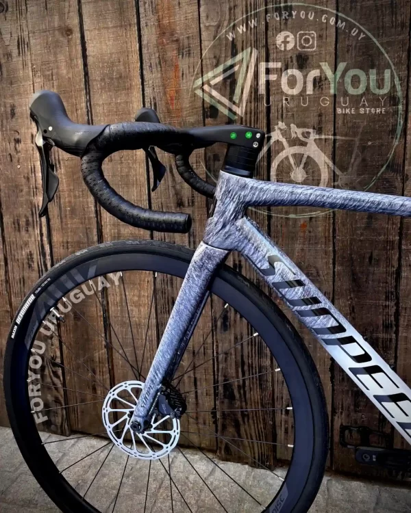 Bicicleta de Ruta Carbono Sunpeed Invincible Sport Shimano 105 Gris Blanca - Imagen 30