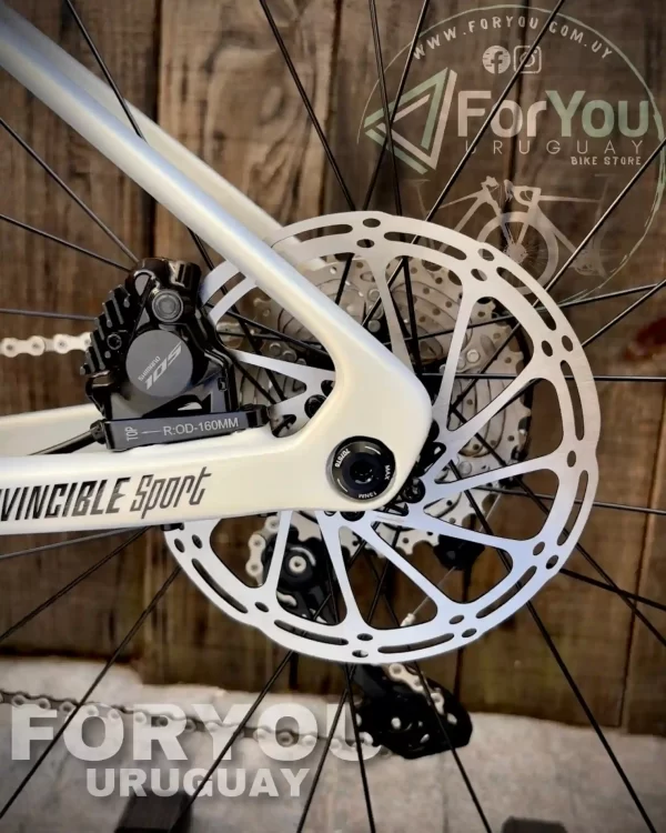 Bicicleta de Ruta Carbono Sunpeed Invincible Sport Shimano 105 Gris Blanca - Imagen 31
