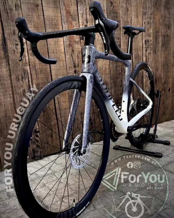 Bicicleta de Ruta Carbono Sunpeed Invincible Sport Shimano 105 Gris Blanca - Imagen 32