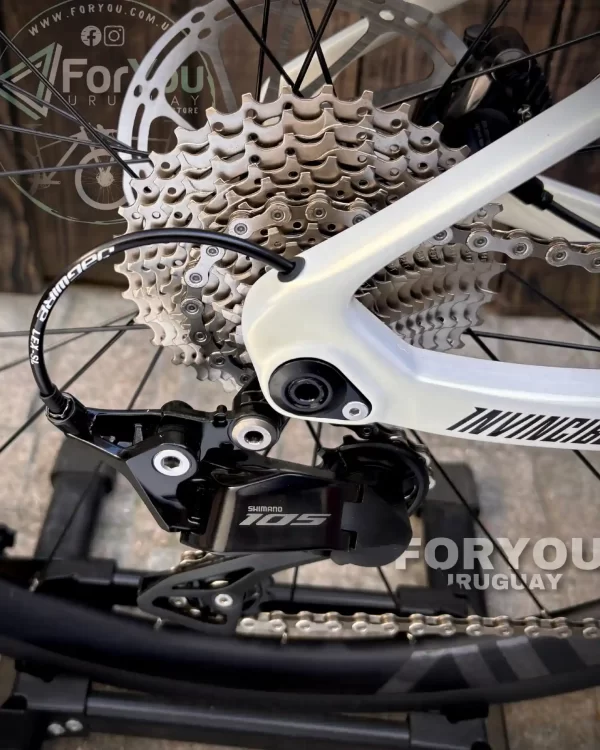 Bicicleta de Ruta Carbono Sunpeed Invincible Sport Shimano 105 Gris Blanca - Imagen 34