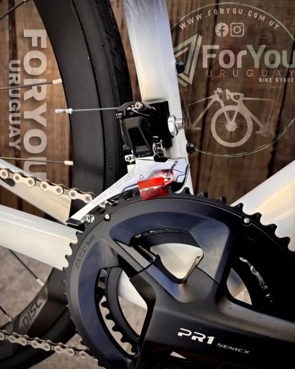 Bicicleta de Ruta Carbono Sunpeed Invincible Sport Shimano 105 Gris Blanca - Imagen 35