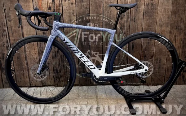 Bicicleta de Ruta Carbono Sunpeed Invincible Sport Shimano 105 Gris Blanca - Imagen 4