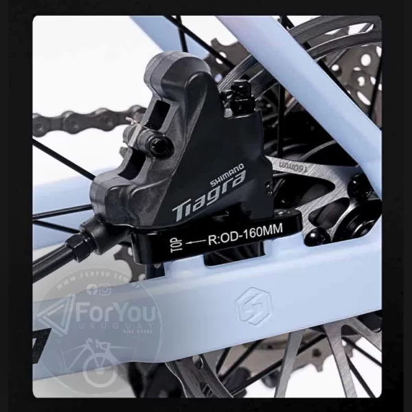Bicicleta de Ruta Aluminio y Carbono Sunpeed Astro Shimano Tiagra Gris - Imagen 8