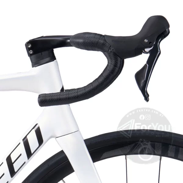 Bicicleta de Ruta Aluminio y Carbono Sunpeed Astro Shimano Tiagra Violeta Blanca - Imagen 7