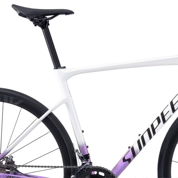 Bicicleta de Ruta Aluminio y Carbono Sunpeed Astro Shimano Tiagra Violeta Blanca - Imagen 16