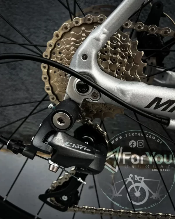 Bicicleta de Ruta Aluminio y Carbono Sunpeed Mars D Shimano Claris Gris Plata - Imagen 6