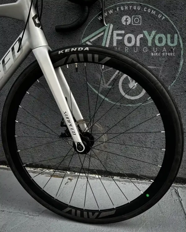 Bicicleta de Ruta Aluminio y Carbono Sunpeed Mars D Shimano Claris Gris Plata - Imagen 9