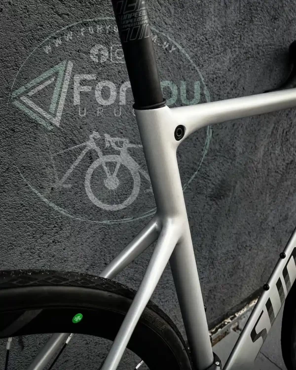 Bicicleta de Ruta Aluminio y Carbono Sunpeed Mars D Shimano Claris Gris Plata - Imagen 7