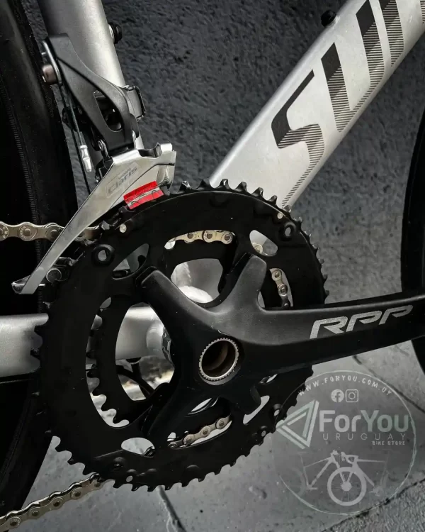 Bicicleta de Ruta Aluminio y Carbono Sunpeed Mars D Shimano Claris Gris Plata - Imagen 8
