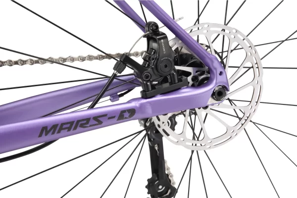 Bicicleta de Ruta Aluminio y Carbono Sunpeed Mars D Shimano Claris Violeta Púrpura - Imagen 4