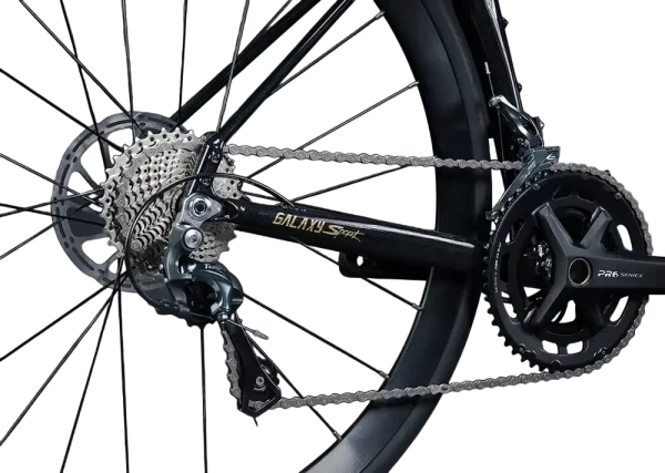 Bicicleta de Ruta Aluminio y Carbono Sunpeed Galaxy Sport Shimano Tiagra Negra - Imagen 3