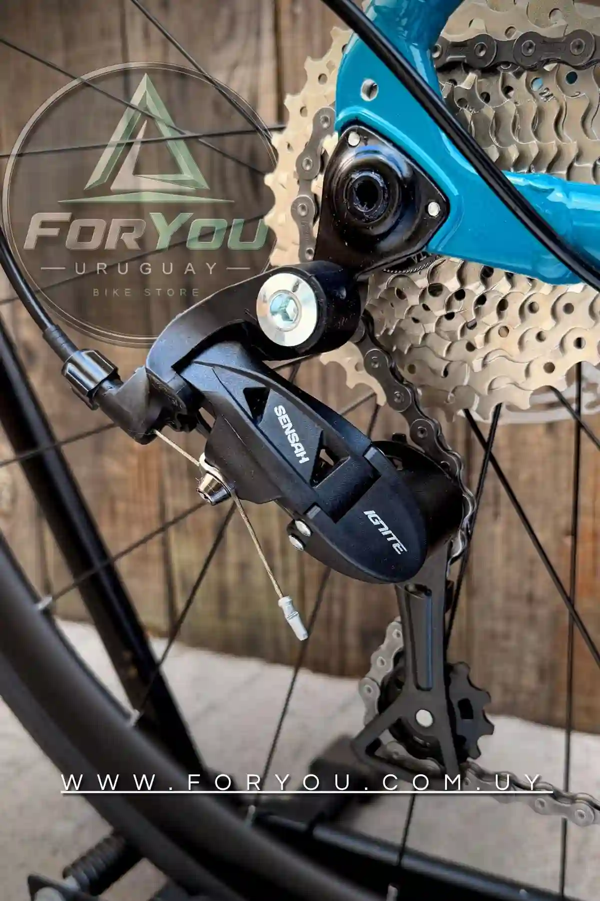 Bicicleta de Ruta Aluminio Sunpeed TRITON Azul Turquesa - Imagen 5